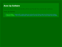Tablet Screenshot of acesupsolitaire.com